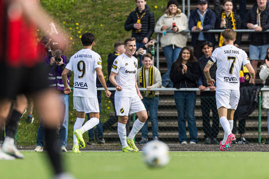AIKs Johan Hove jublar efter 0-1