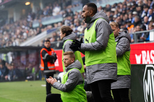 Malmö FFs Anders Christiansen och Isaac Kiese Thelin 
