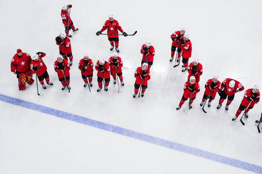Players of Switzerland look dejected