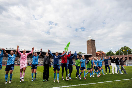 Djurgårdens spelare jublar