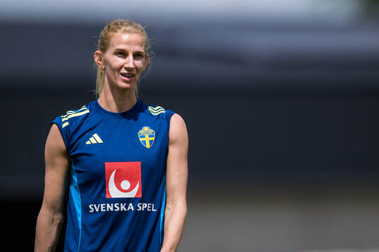 Sofia Jakobsson of the Swedish women’s national football team