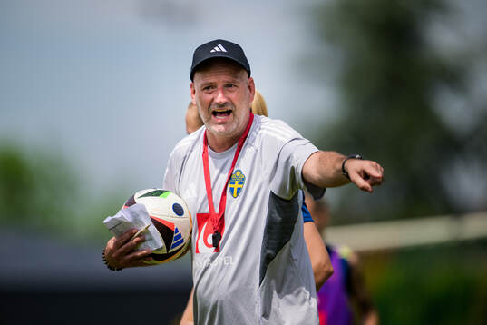 Assistant coach Magnus Wikman of the Swedish women’s national football team