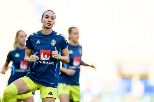 Kosovare Asllani of Sweden ahead of the Women's Nations League football match between Italy and Sweden on May 30, 2025 in Parma. 