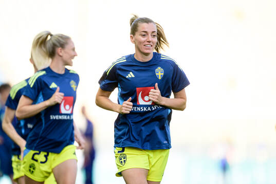 Linda Sembrant of Sweden ahead of the Women's Nations League football match between Italy and Sweden on May 30, 2025 in Parma. 