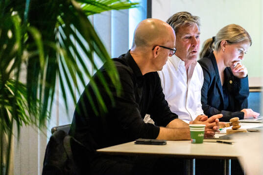 Rögles klubbchef Daniel Koch och ordförande Håkan