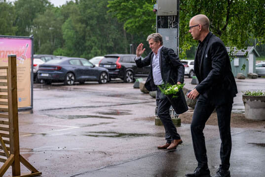 Rögles tidigare ordförande Håkan Eriksson och klubbchef