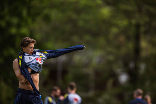 John Mellberg of the Swedish national football team at a