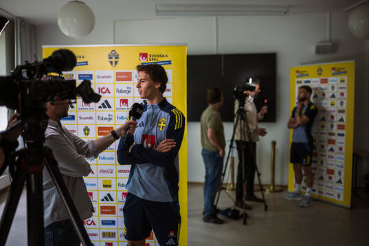 John Mellberg of the Swedish men’s national football team