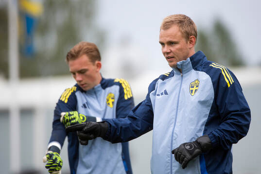 Sveriges Målvakts tränare Dennis Nilsson
