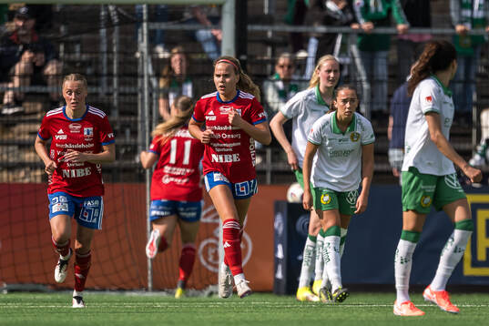 Vittsjös spelare jublar