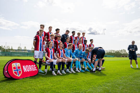 Players of the Norwegian under-19 national football team
