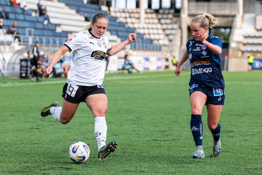 Häckens Alice Bergström och Linköpings Maria Olafsdottir