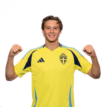 John Mellberg of the Swedish men's national football team