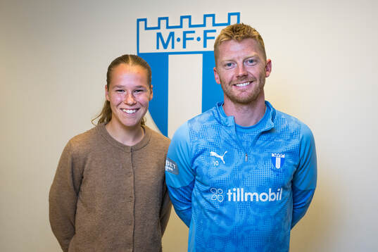 Malmö FFs Karoline Olesen och Anders Christiansen