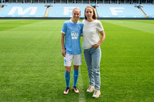Agent Malin Levenstad när Malmö FF presenterar Karoline
