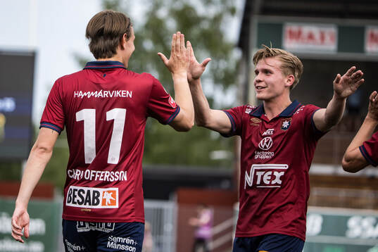 Örgrytes Noah Christoffersson jublar