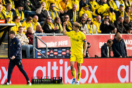 Ulrik Saltnes of Bodø/Glimt celebrates