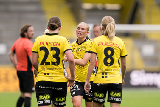 Elfsborgs Emilia Bengtsson jublar