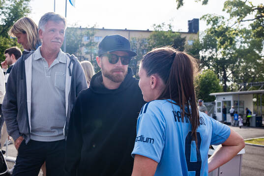 Djurgårdens Pauline Hammarlund och Niklas Rubin