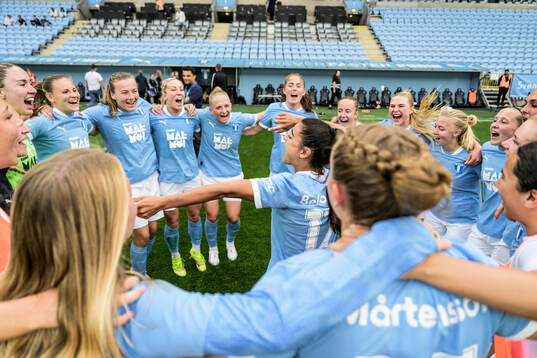 Malmö FFs Ines Belloumou jublar