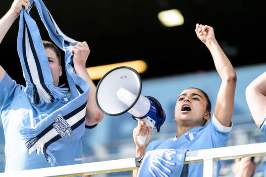 Malmö FFs Ines Belloumou jublar