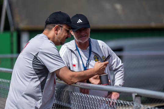 medical doctor Houman Ebrahim and head coach Peter