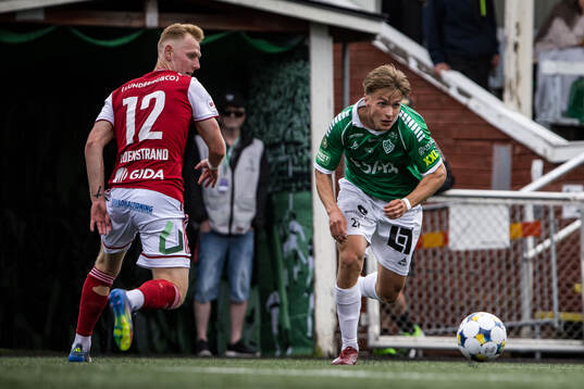 Sandvikens IFs Christopher Redenstrand och Brages Noah