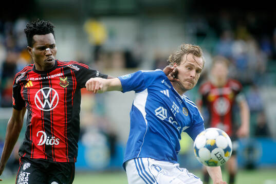 Östersunds Sunday Anyanwu och GIF Sundsvalls Pontus Engblom