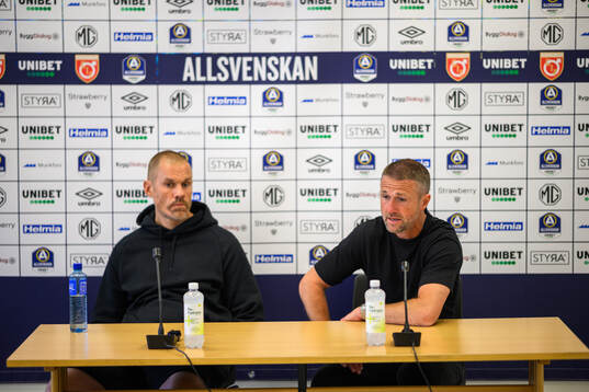 Brommapojkarnas huvudtränare Ulf Kristiansson och