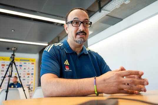 Medical doctor Houman Ebrahim of the Swedish women’s