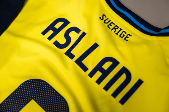 Kosovare Asllani’s match shirt seen at a walk around at