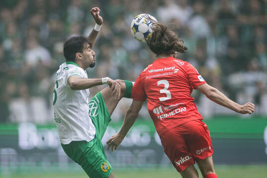 Hammarbys Montader Madjed och Värnamos Axel Björnström