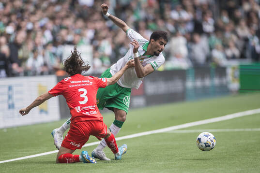 Värnamos Axel Björnström och Hammarbys Montader Madjed