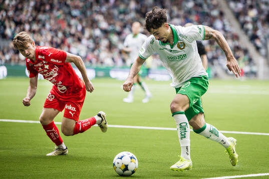 Värnamos Carl Johansson och Hammarbys Sebastian Tounekti