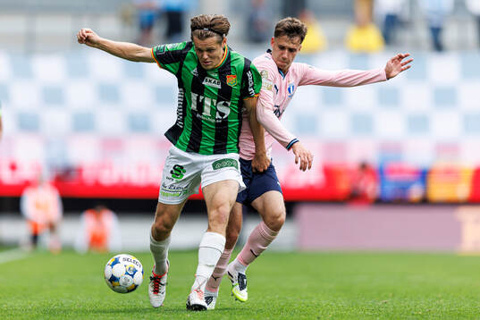 GAIS Axel Henriksson och Malmö FFs Kenan Busuladzic