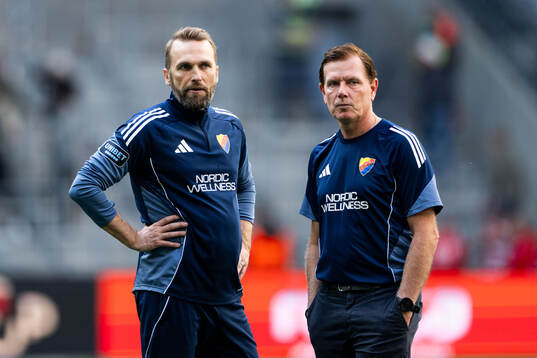 Djurgårdens tränare Jani Honkavaara och assisterande