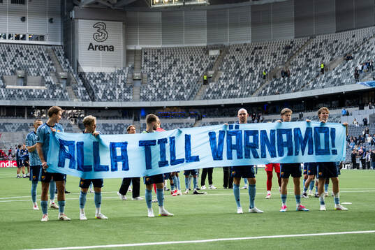 Djurgårdens Miro Tenho, Hampus Finndell, Jacob Une, Marcus