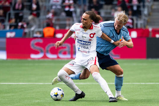 Degerfors Maill Lundgren och Djurgårdens Tobias Gulliksen