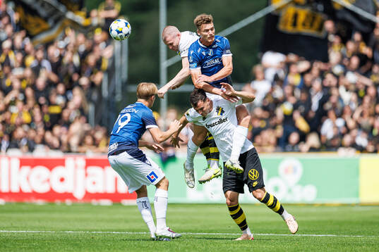 Halmstads Ludvig Arvidsson och Villiam Granath och AIKs