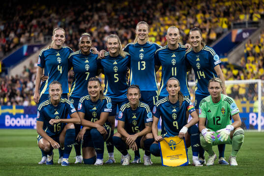 The starting eleven of Sweden