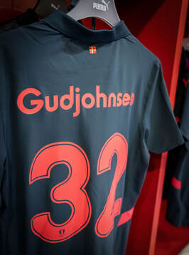 The kit of Daniel Gudjohnsen of Malmö FF in the dressing