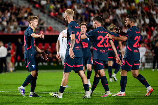 Hugo Bolin of Malmö FF celebrates
