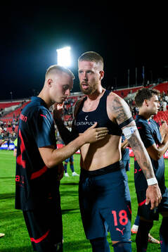 Daniel Gudjohnsen and Pontus Jansson of Malmö FF celebrate