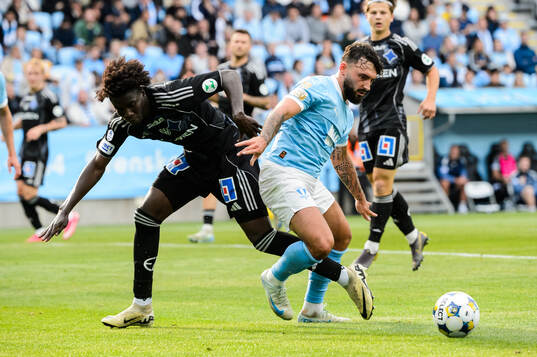 IFK Norrköpings Kojo Peprah Oppong och Malmö FFs Sead