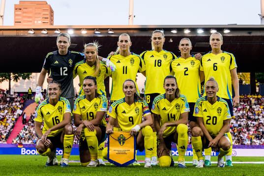 The starting eleven of Sweden