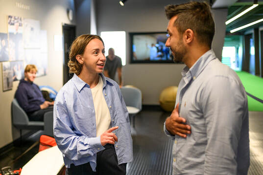 Malmö FFs Miljana Ivanovic och assisterande sportchef