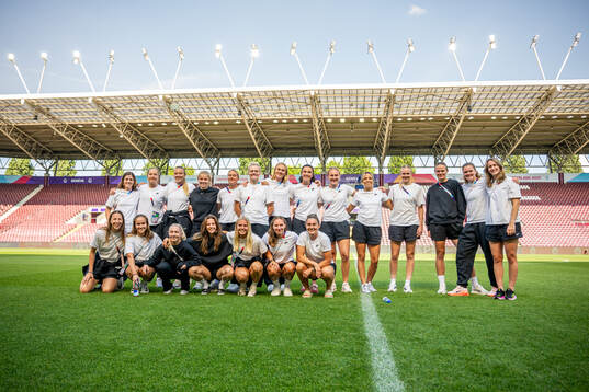 Players of the Norwegian women's national football team