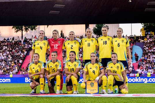 The starting eleven of Sweden
