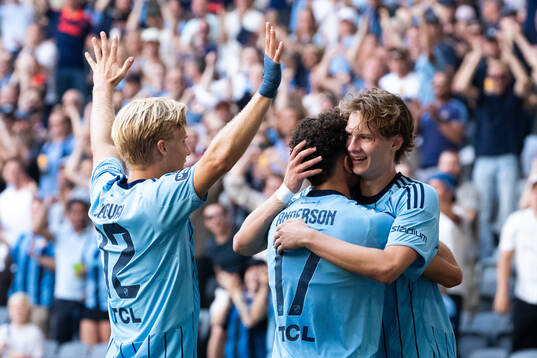 Djurgårdens Theo Bergvall, Mikael Anderson och August