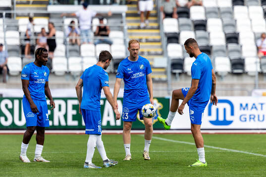 Oddevolds spelare värmer upp